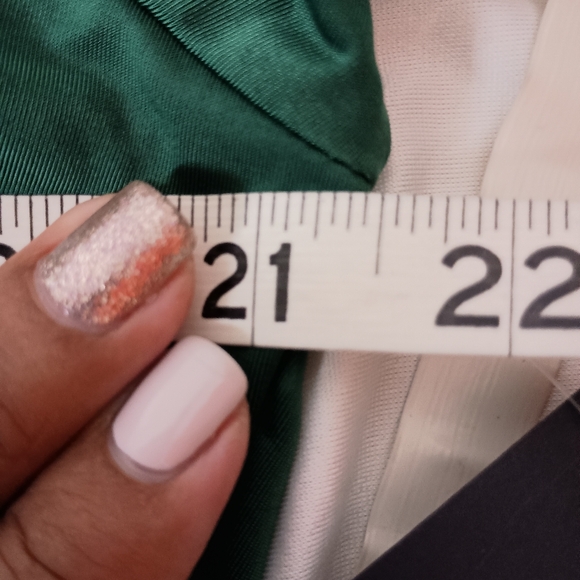 Rachel Roy Bret Draped Wrap Midi Dress 2X Ivy Green | Surplice | Long Sleeve - Picture 12 of 15